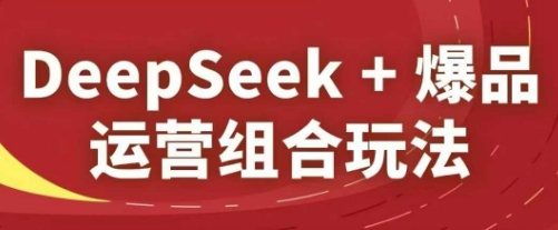 DeepSeek+爆品运营组合玩法，2025淘系精品课-极客网创
