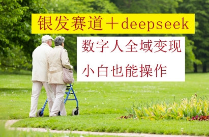银发赛道+deepseek数字人全域变现，小白也能操作-极客网创