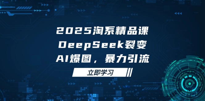 2025 淘系精品课，DeepSeek 裂变，AI 爆图，暴力引流-极客网创