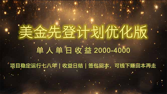 连续7-8年创单日收益冠军项目，日收益$600-1200-极客网创