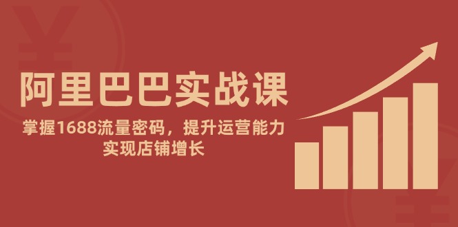 阿里巴巴实战课：掌握1688流量密码，提升运营能力，实现店铺增长-极客网创