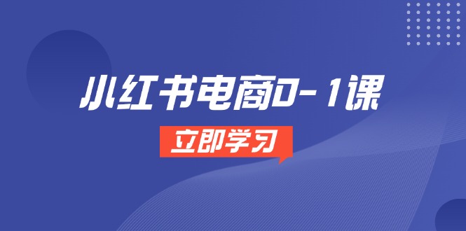 小红书电商0-1课，开店选品全流程，多平台素材处理与爆款笔记制作-极客网创