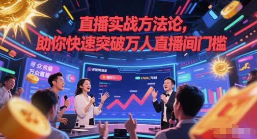 直播实战方法论，助你快速突破万人直播间门槛-极客网创