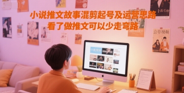 小说推文故事混剪起号及运营思路，看了做推文可以少走弯路-极客网创