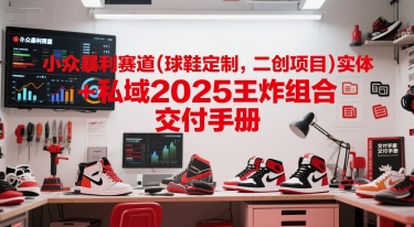 小众暴利赛道(球鞋定制，二创项目)实体+私域2025王炸组合  交付手册-极客网创