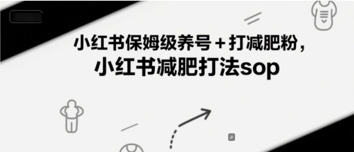 小红书保姆级养号+打减肥粉，小红书减肥打法sop-极客网创