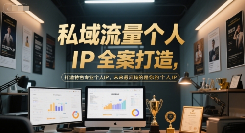 私域流量个人IP全案打造，打造特色专业个人IP，未来最值钱的是你的个人IP-极客网创