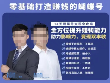 蝴蝶号专栏-视频号运营教程，零基础打造挣钱的蝴蝶号，14天蝴蝶号变现全攻略-极客网创