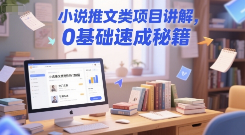 小说推文类项目讲解，0 基础速成秘籍-极客网创