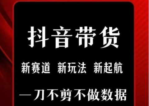抖音短视频一刀不剪带货，不剪辑，不直播，每天发个视频，等着出单获取带货佣金-极客网创