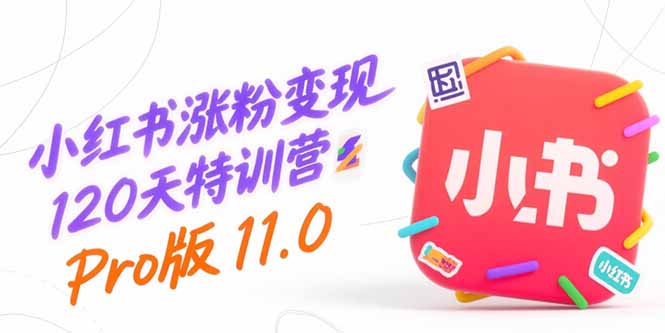 小红书涨粉变现120天特训营Pro版11.0：从0到1掌握平台运营,内容制作和变现-极客网创
