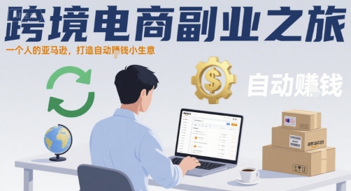 跨境电商副业之旅，一个人的亚马逊，打造自动賺钱小生意-极客网创