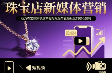 珠宝店新媒体营销，助力珠宝商家快速掌握短视频与直播运营的核心策略-极客网创