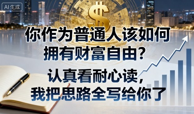 付费文章:你作为普通人该如何拥有财富自由?认真看耐心读,我把思路全写给你了-极客网创