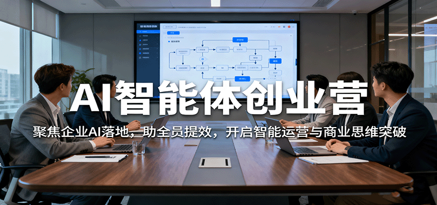 AI智能体创业营:聚焦企业AI落地,助全员提效,开启智能运营与商业思维突破-极客网创