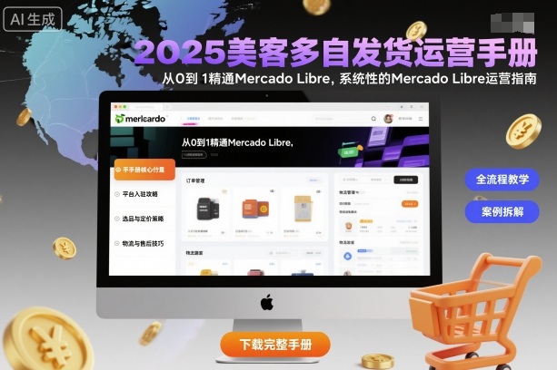 2025美客多自发货运营手册:从0到1精通Mercado Libre,系统性的Mercado Libre运营指南-极客网创