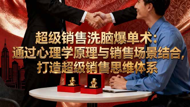 超级销售洗脑爆单术:通过心理学原理与销售场景结合,打造超级销售思维体系-极客网创
