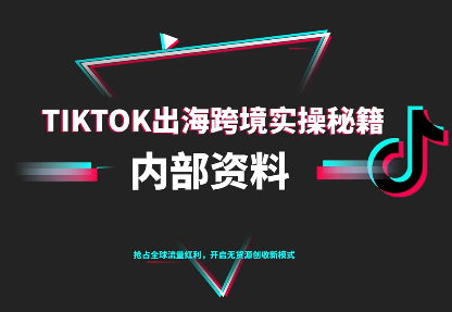 TikTok跨境电商0-1搭建运营(更新10月)-极客网创