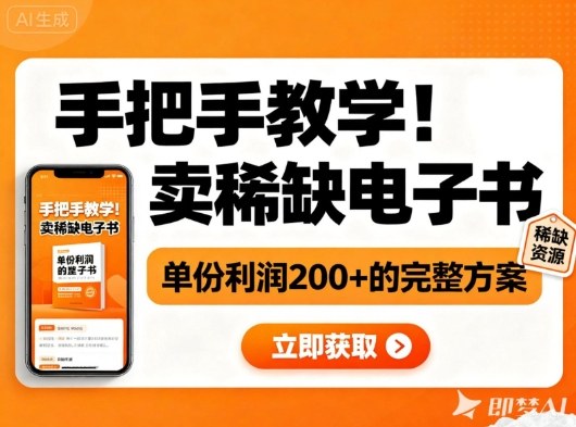 手把手教学!在小红书卖稀缺电子书,单份利润2张+的完整方案-极客网创