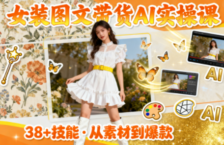 女装图文带货的AI实操课-极客网创