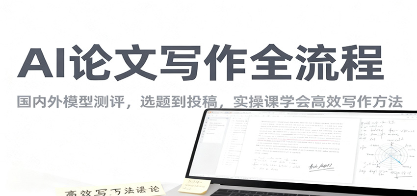 AI论文写作全流程，国内外模型测评，选题到投稿，实操课学高效写作方法-极客网创