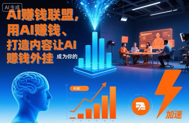 AI賺钱联盟,用AI賺钱、打造内容让AI成为你的賺钱外挂-极客网创