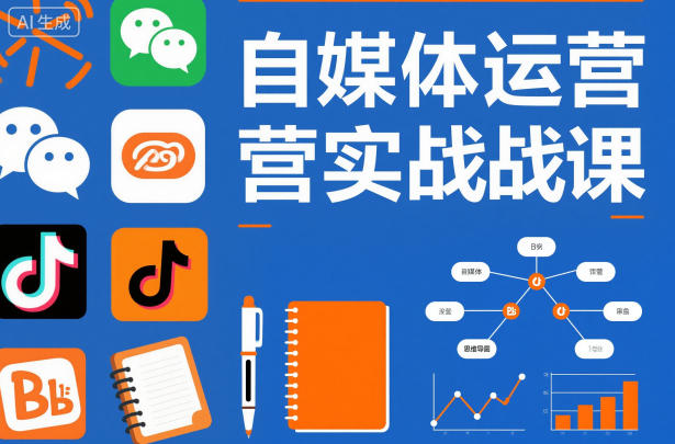 自媒体运营实战课，掌握一套系统的自媒体运营底层方法论，成为优秀的内容创作者-极客网创