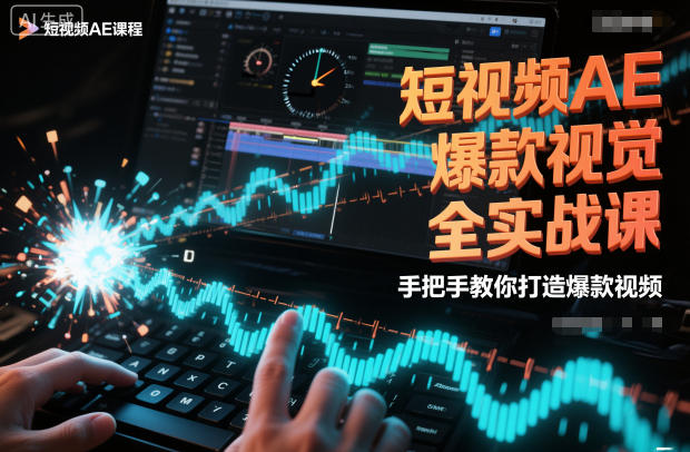 短视频AE爆款视觉全实战课，手把手教你打造爆款视频-极客网创