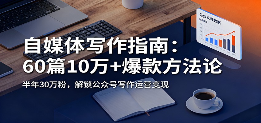 自媒体写作指南：60篇10万+爆款方法论，半年30万粉，解锁公众号写作运营变现-极客网创