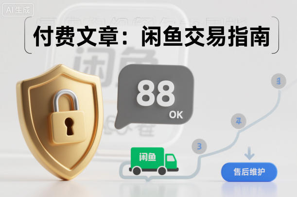 付费文章:闲鱼交易指南,怎么才能降低被坑被马扁的概率-极客网创