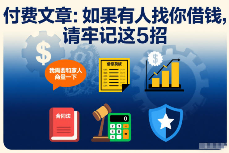 付费文章：如果有人找你借钱，请牢记这5招-极客网创