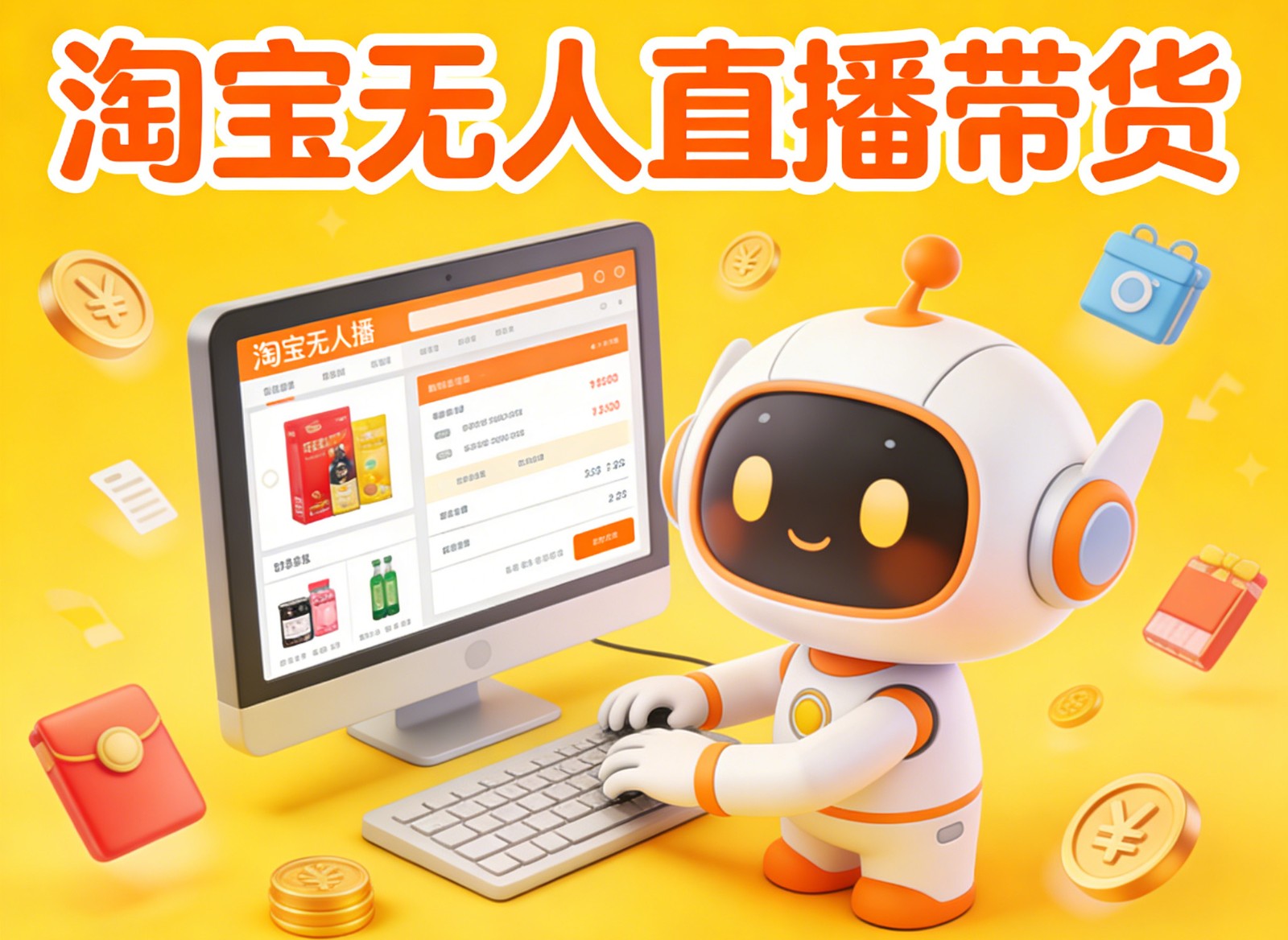 淘宝无人直播带货，24小时自动卖货，月佣金1W+，不违规不封号，不用露脸-极客网创