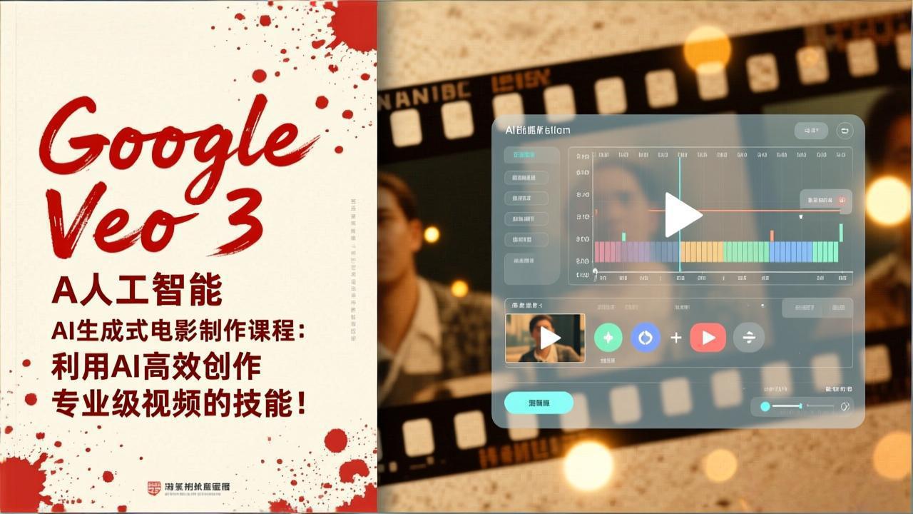 Google Veo 3人工智能AI生成式电影制作课程：利用AI高效创作专业级视频的技能！-极客网创