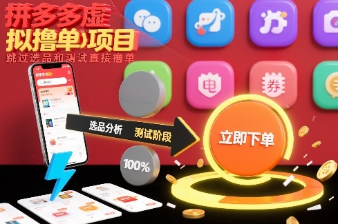 拼多多虚拟撸单项目，跳过选品和测试直接撸单-极客网创