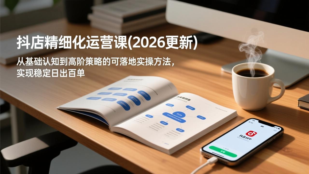 抖店精细化运营课(2026更新-极客网创