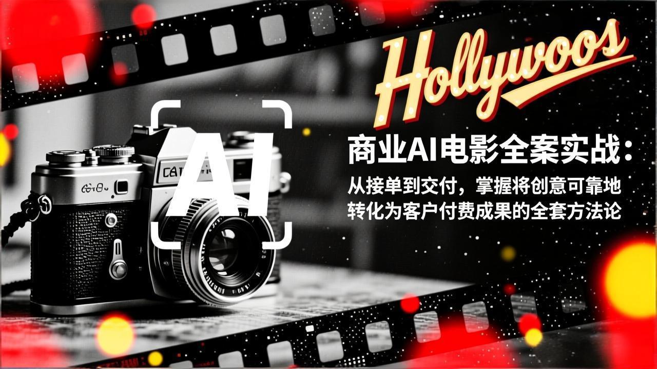 商业AI电影全案实战：从接单到交付，掌握将创意可靠地转化为客户付费成果的全套方法论-极客网创
