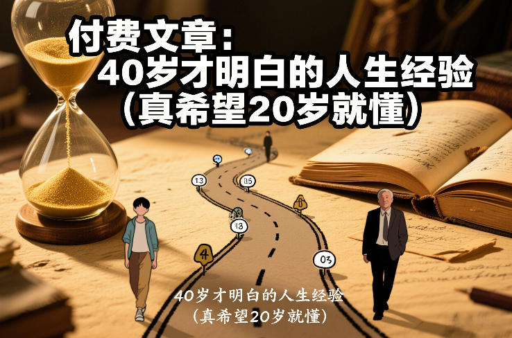 付费文章：40岁才明白的人生经验(真希望20岁就懂)-极客网创