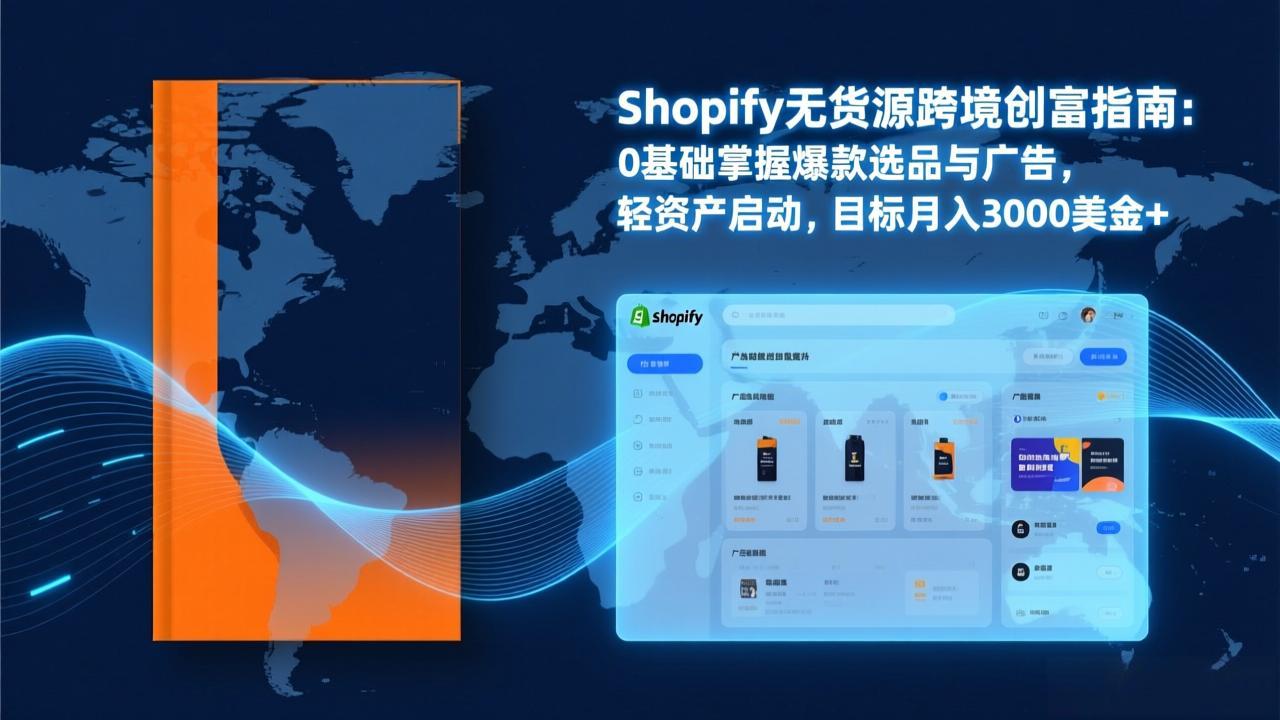 Shopify爆款打法实战：从选品到广告投放，复制爆款模型，驱动独立站月销售额破万刀-极客网创