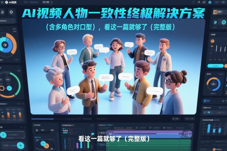 AI视频人物一致性终极解决方案(含多角色对口型)，看这一篇就够了(完整版)-极客网创