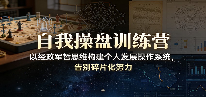 自我操盘训练营：以经政军哲思维构建个人发展操作系统，告别碎片化努力-极客网创