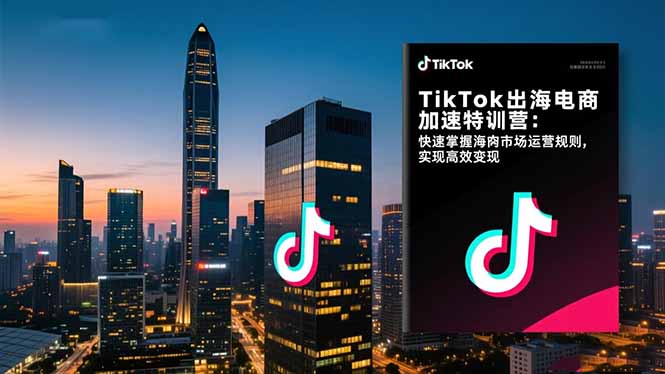 TikTok出海电商加速特训营-更新：快速掌握海外市场运营规则，实现高效变现-极客网创
