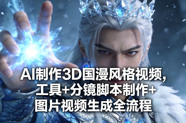AI制作3D国漫风格视频，工具+分镜脚本制作+图片视频生成全流程-极客网创