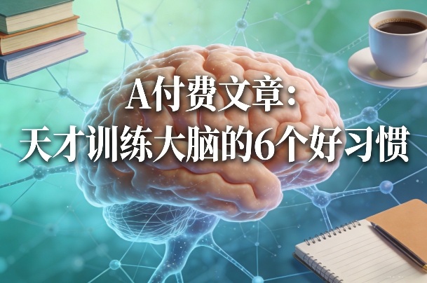 付费文章：天才训练大脑的6个好习惯-极客网创
