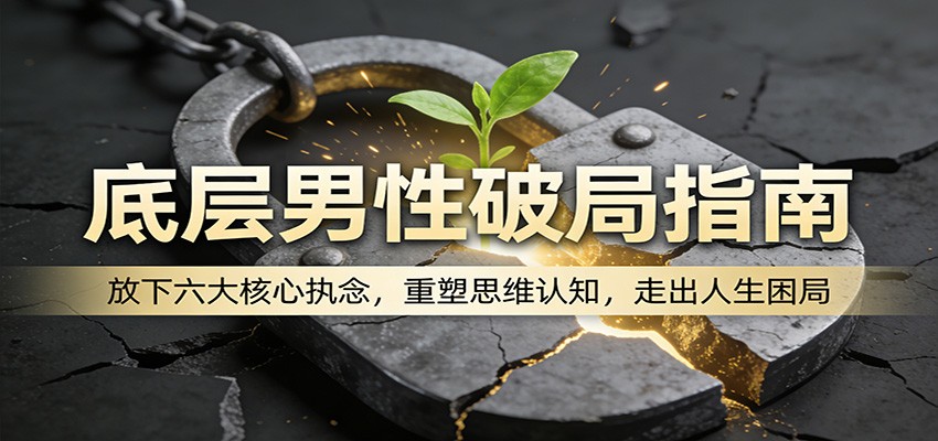 底层男性破局指南：放下六大核心执念，重塑思维认知，走出人生困局-极客网创