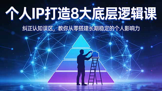 付费文章:个人IP打造8大底层逻辑课:纠正认知误区,教你从零搭建长期稳定的个人影响力-极客网创
