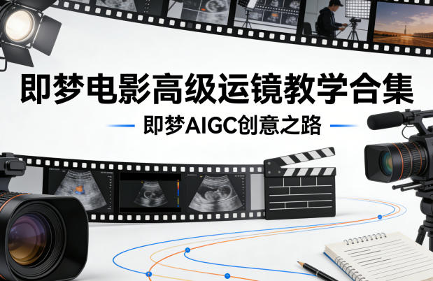 即梦电影高级运镜教学合集，即梦AIGC创意之路-极客网创