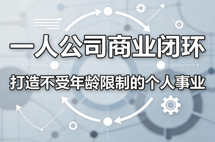一人公司商业闭环，打造一份不受年龄限制的个人事业-极客网创