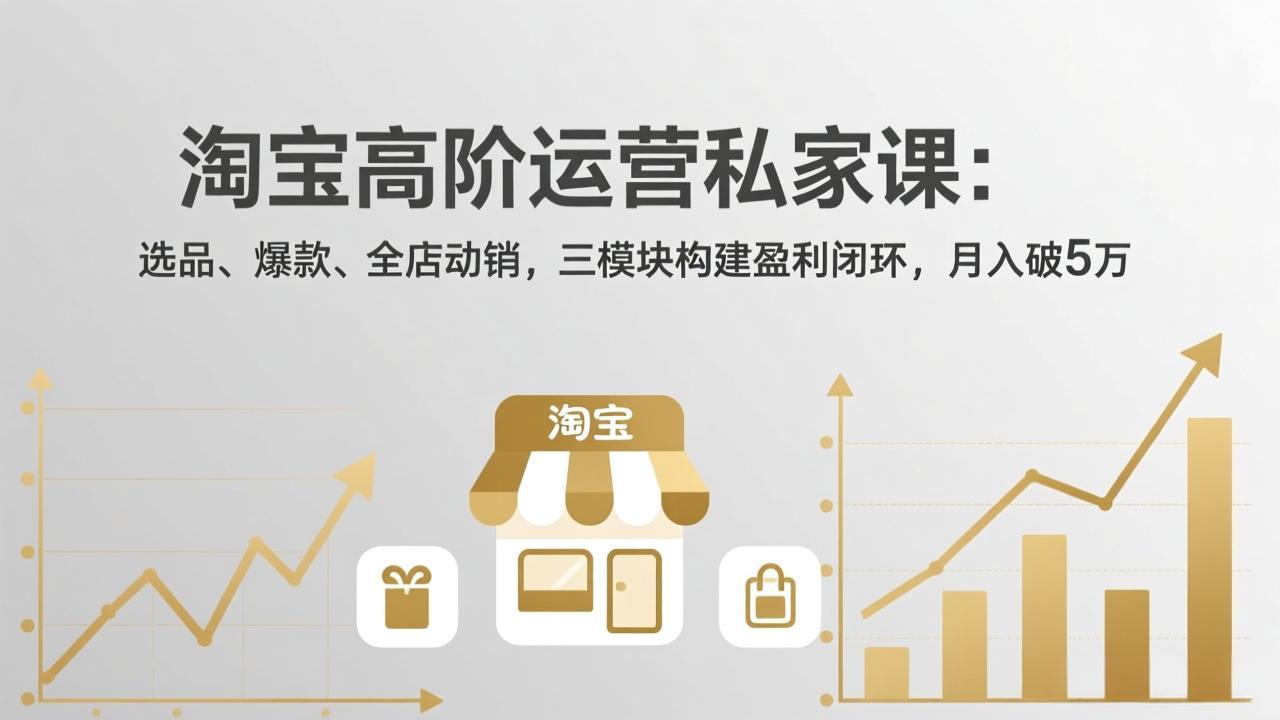 淘宝高阶运营私家课(更新26年4月-极客网创