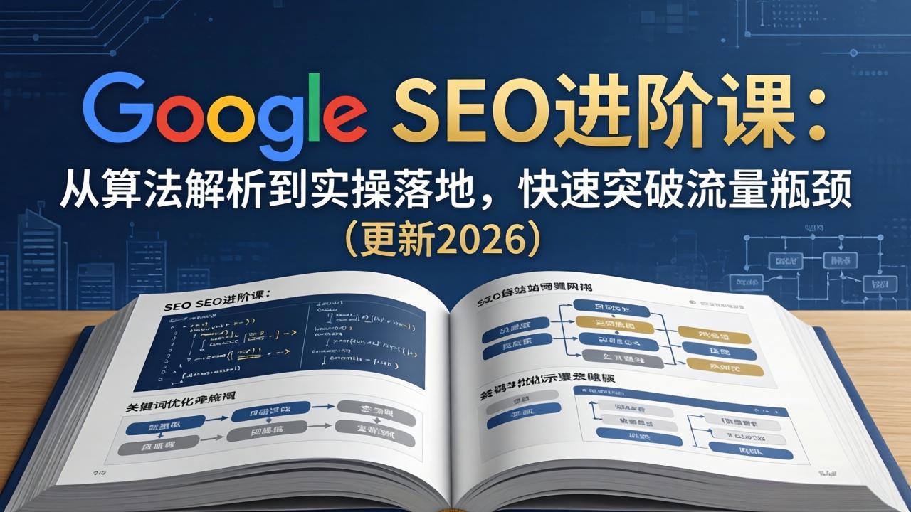 Google SEO进阶课：从算法解析到实操落地，快速突破流量瓶颈(更新2026-极客网创