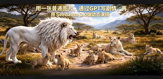 用一张普通图片，通过GPT写剧情，再用Seedance 2.0做动态演绎，居然能生成迪士尼风格搞笑动画-极客网创